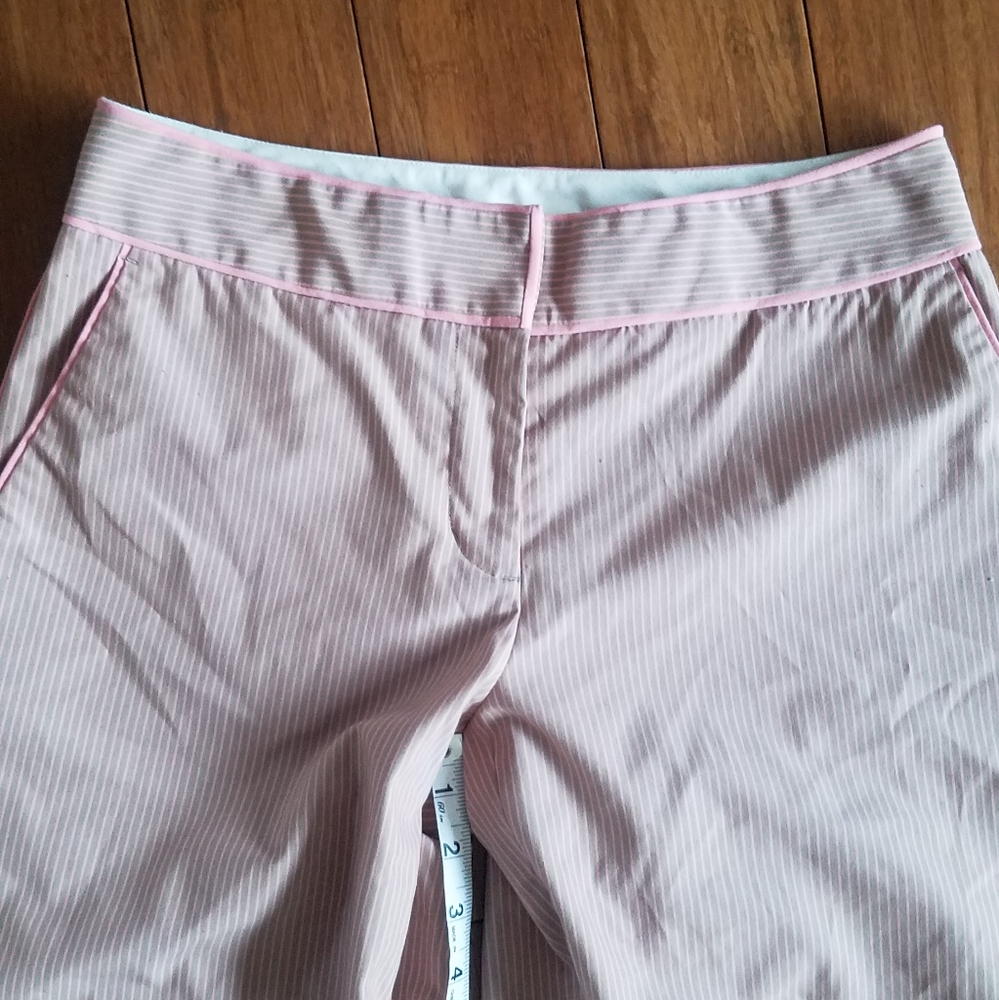 Pink pinstripe pants